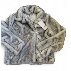 Brand new size M Chic Gray Faux Fur Jacket